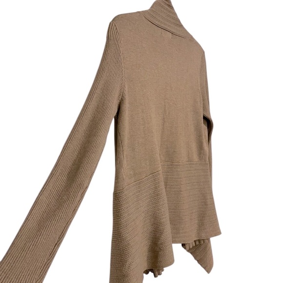 Liz Claiborne Women Layering Cardigan Sweater Khaki-Tan Size: Small - Picture 5 of 5